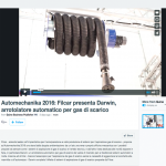 Automechanika 2016: Filcar presents Darwin, automatic hosereel for exhaust gas